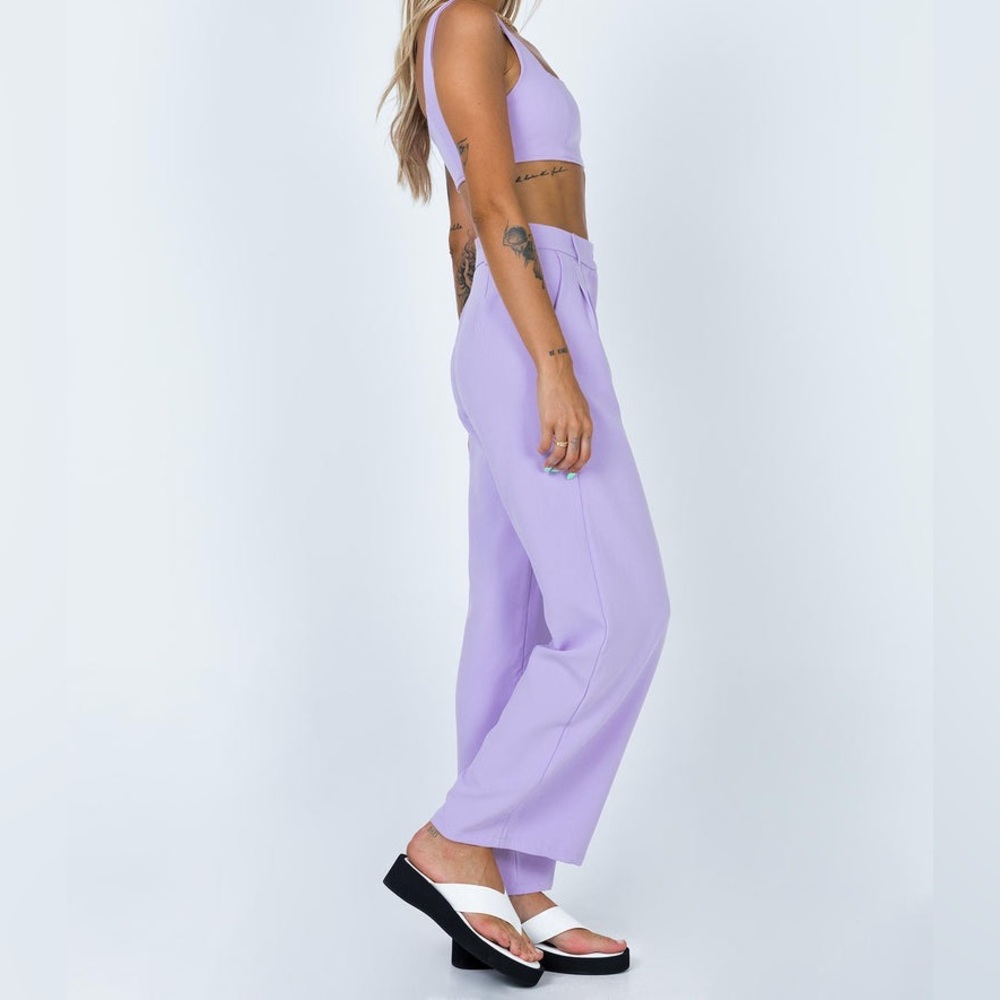 Princess Polly Huxley Set, Lilac, Size Women’s US 8 - Picture 3 of 8